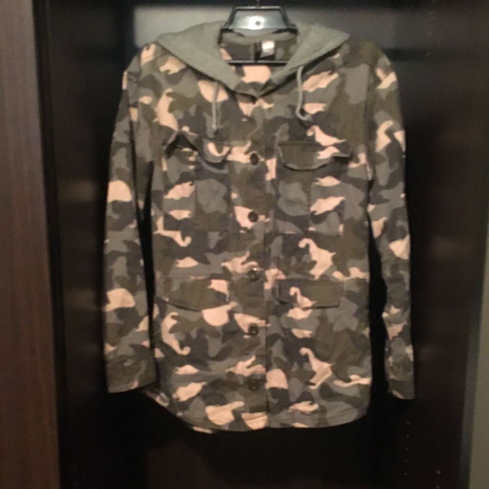 Light Camo Drawstring Jacket - Picture 2 of 3